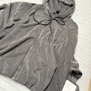 Athleta Charcoal Bomber Jacket